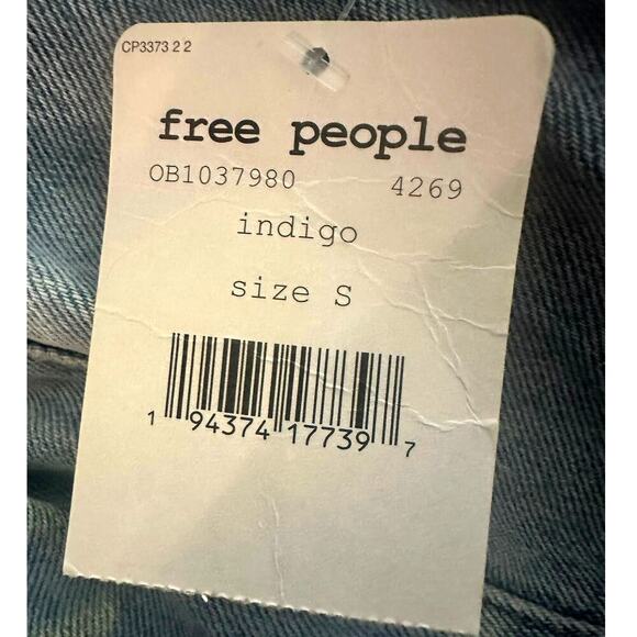 Free People – Mia Denim Mini Dress (Indigo Blue) – S - Picture 5 of 5